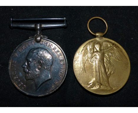 Yorkshire Light Infantry:  a WWI pair to 49462 Pte J.R. Almond, Yorks.L.I.