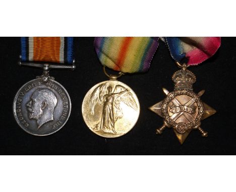 Army Pay Corps WWI 14-15 Star trio to 6539 Pte Philip McLaughlin A.P.C.