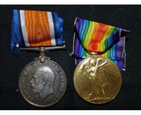 Yorkshire Light Infantry WWI pair to 30058 Pte. John T. Swallow Yorks.L.I.