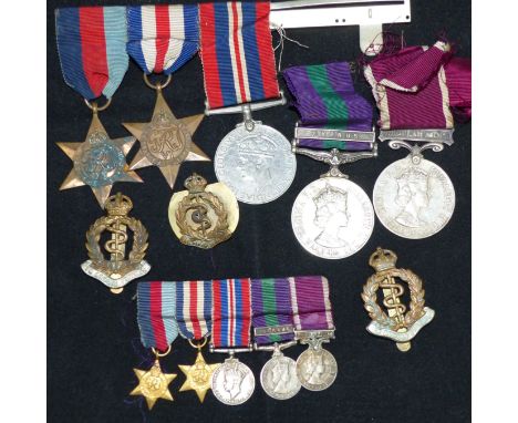 Royal Army Medical Corps Group of 5 to 7370794 S. Sgt W.T. Hughes, comprising 39-45 and France/Germany Stars, War Medal, GSM 