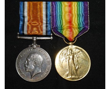 Army Service Corps WWI pair to S2SR-04843 Sgt George V. Sayer A.S.C.
