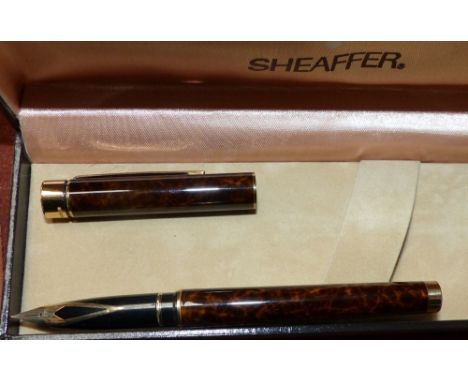 A boxed Schaeffer fountain pen with nib (stamped 575)