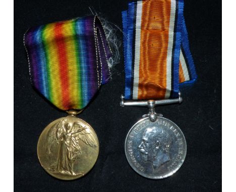Cheshire Regiment WWI pair to 42516 Pte Thomas H. Moran Chesh R.