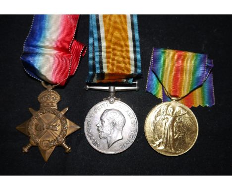 Royal Marine Light Infantry WWI 14-15 Star trio to CH 17889 Pte. A.S. Jobson R.M.L.I.