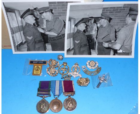Royal Hampshire Regiment: a group of 3 to 22620964 Cpl A.W.H. Link, comprising GSM 1962, 2 clasps Borneo and Northern Ireland