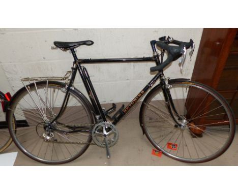 A Hetchins Tottenham, London, 18 speed racing cycle with Reynolds 531 tube frame and forks in black enamel finish with Capagn