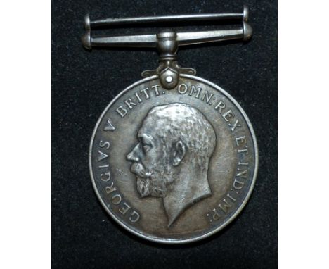 Yorkshire Regiment WWI War medal to 23904 Pte. John R. Coulthard York.R. casualty died 10.9.17