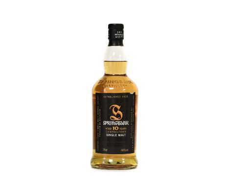 Springbank 10 Year Old Campbeltown Single Malt Scotch Whisky, 2015 release, 46% 70cl (one bottle)