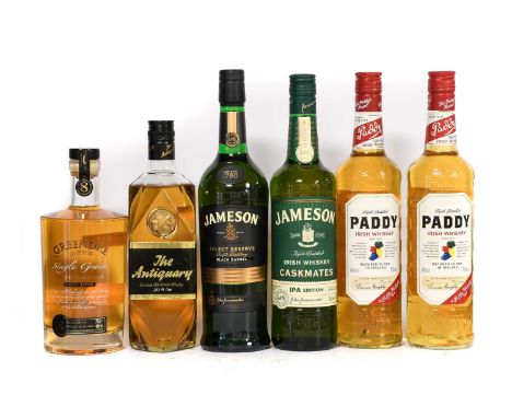 Jameson Select Reserve Black Barrel Irish Whiskey, 40% 700ml (one bottle), Jameson Caskmates IPA Edition Irish Whiskey, 40% v