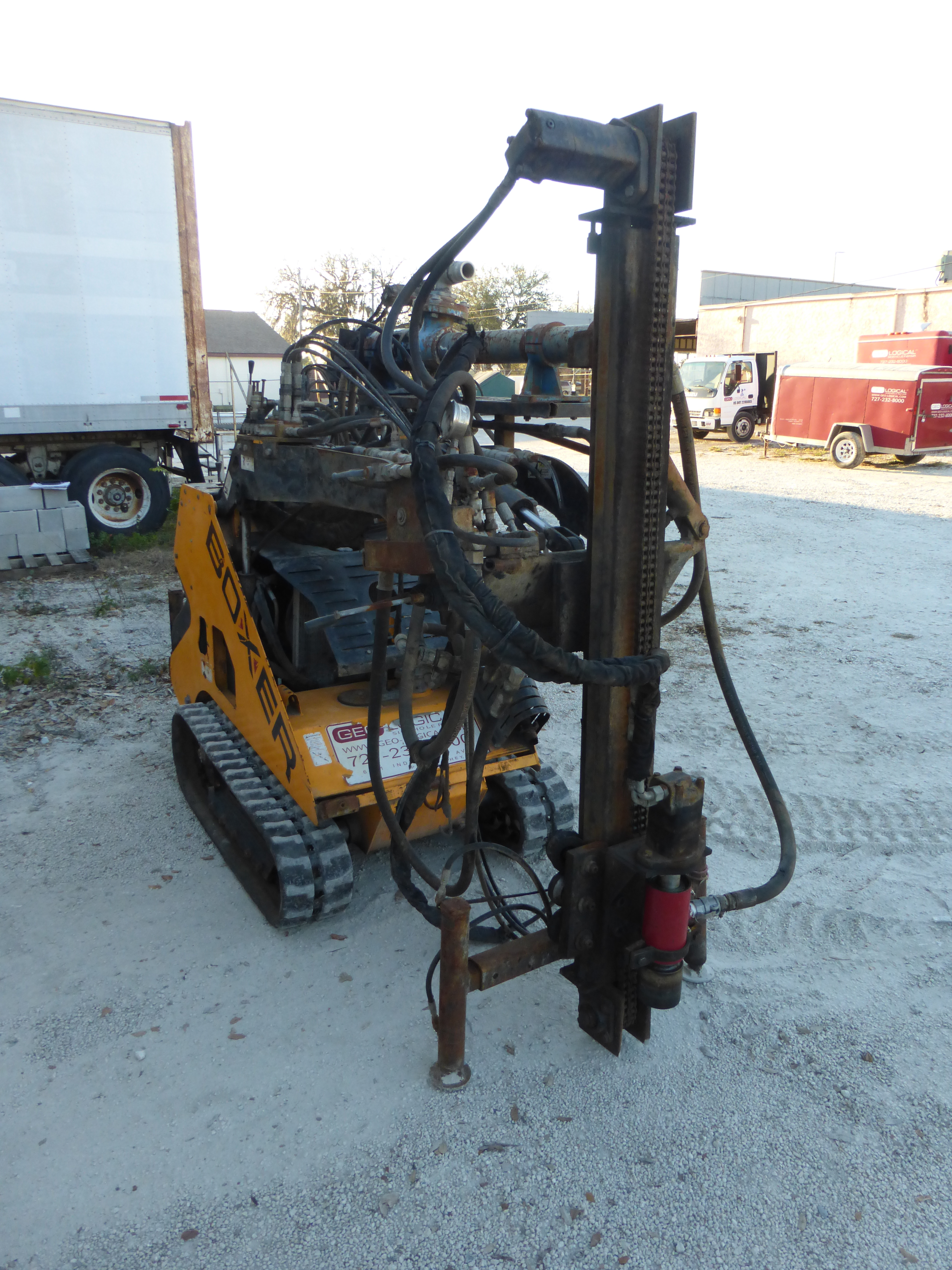 Boxer Skid Steer Grouting Drill Rig Single Stage Drill