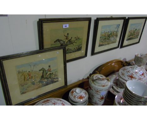 Four Alken Hunting Engravings