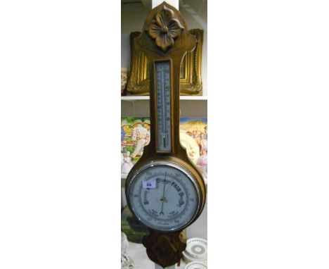 An Oak Banjo Barometer
