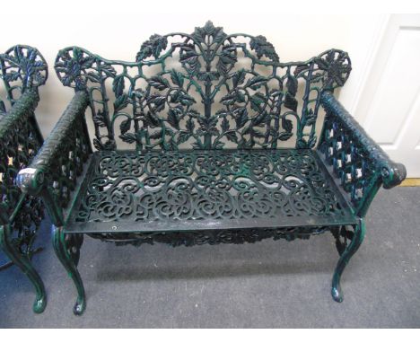A Cast Iron Garden Bench