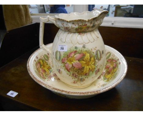 A Vintage Wash Jug & Basin