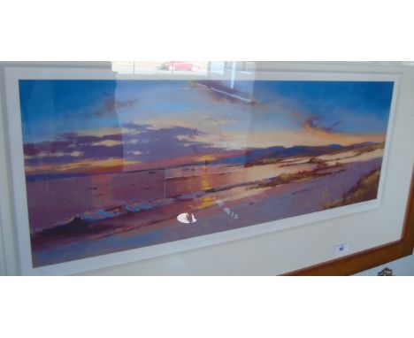 A Limited Edition Signed Print after Peter Wileman AROI (b. 1946) Blazing Clouds Mirrored in It's Depths Signed, numbered & t