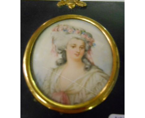 A Portrait Miniature on Ivory