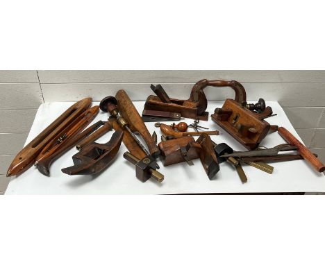 A collection of antique tools 