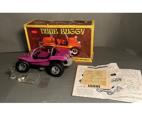 A boxed Cox gas engine powered Dune Buggy 