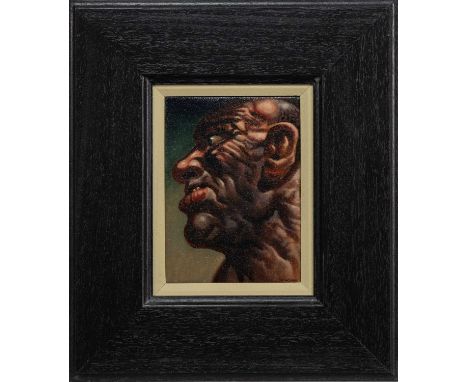 * PETER HOWSON OBE (SCOTTISH b. 1958), HEAD STUDY I oil on canvas, signed, titled and dated 1997 label versoframed image size