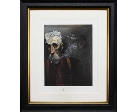 * JOHN BYRNE RSA (SCOTTISH b. 1940), BIG SELFIE 2014 limited edition giclee print on paper, initialled and numbered 16/82, fr