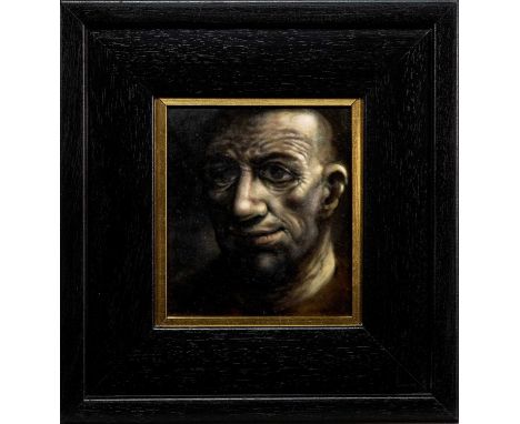 * PETER HOWSON OBE (SCOTTISH b. 1958), HEAD STUDY III oil on canvas, signed, titled and dated 1997 label versoframed image si