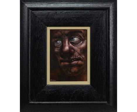 * PETER HOWSON OBE (SCOTTISH b. 1958), HEAD STUDY II oil on canvas, signed, titled and dated 1997 label versoframed image siz