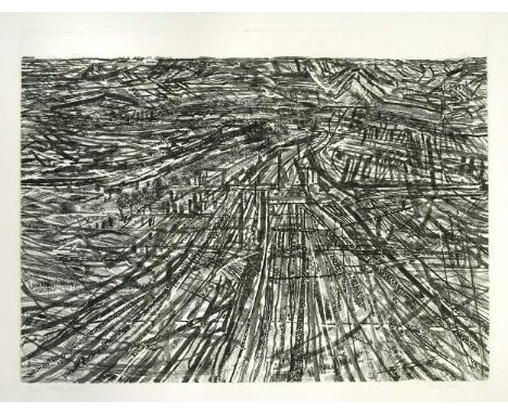 § Anthony Gross CBE, RA (1905-1984) The Valley 2, 1959signed 'anty gross' (lower right); numbered 40/50etching42 x 54cmThe la