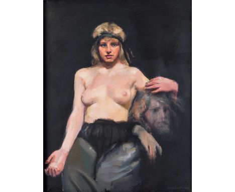 § Robert Oscar Lenkiewicz (1941-2002) Alicesigned 'Lenkiewicz' (lower right)oil on canvas115 x 92cmProvenance:  Collection of