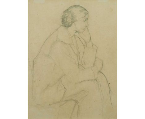 § Catherine Giles (1878-1955) Portrait of Jessica Dismorr, circa 1905-08pencil28.5 x 21.5cmProvenance:The artistMrs Margaret 