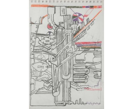 § Sir Eduardo Paolozzi CBE (1924-2005) Studies for forms I, circa 1960spencil, crayon and coloured pencil25 x 17.5cmProvenanc