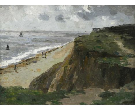 § Campbell Archibald Mellon (1878-1955) Gorleston Beach, Norfolkoil on board22cm x 29.5cmProvenance: With Branstock Fine Art,