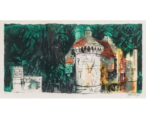 § John Piper OM, CH (1903-1992) Scotney Castle no.IIsigned 'John Piper' (lower right); numbered 6/50etching23 x 41.5cmProvena