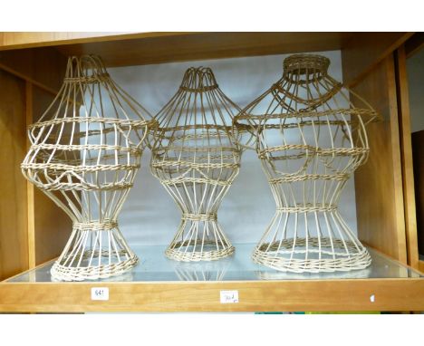 Mid Century Wicker Mannequin / Shop Display  Torso's(3): 