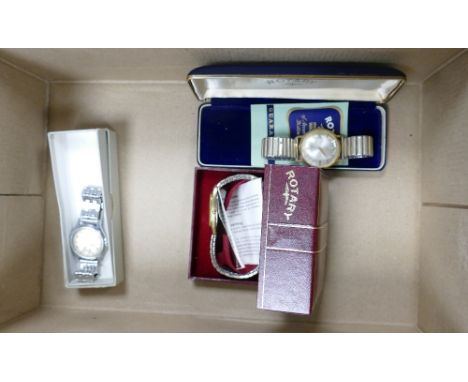 A collection of Gents Rotary &amp; Junghans Vintage watches: 