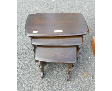 Ercol Mid Century Nest of Tables: 