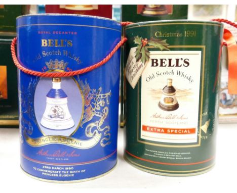 Bells Whisky Commemorative Sealed Ceramic Decanters &amp; Contents(2): 