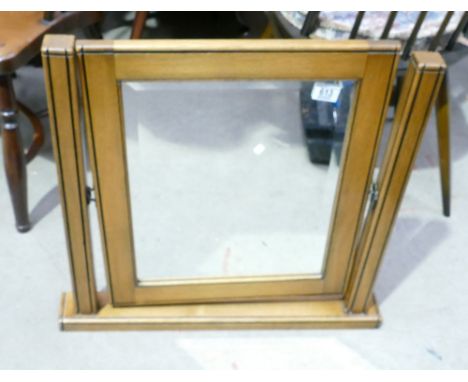 Quality Birchendale Furnishers Light Oak Vanity Mirror: 