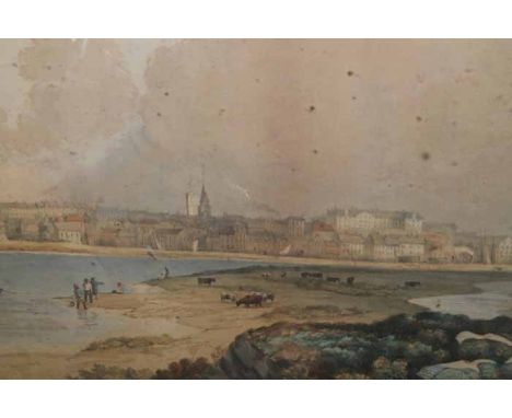 BRITISH SCHOOL (19TH / 20TH CENTURY),
WASHING DAY
watercolour on painted lithograph
image size 32cm x 49cm
Framed and under g