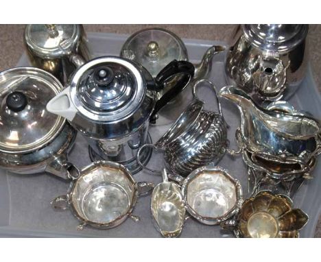 MIXED SILVER PLATED PART TEA SERVICE
