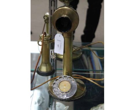 VINTAGE BRASS STICK TELEPHONE
30cm high