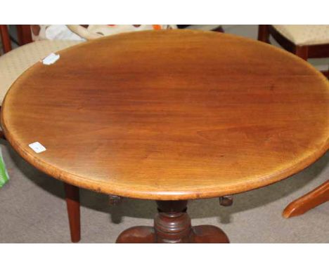 VICTORIAN MAHOGANY TILT TOP TRIPOD TABLE 