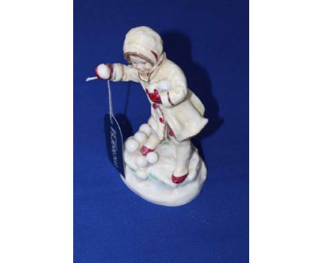 ROYAL WORCESTER FIGURE - DECEMBER, modelled by F. G. Doughty