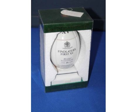 FINDLATER'S FIRST XV AGED 15 YEARS (3)
Blended Scotch Whisky in ceramic Gilbert Rugby Ball decanter

FINDLATER'S FIRST XI AGE