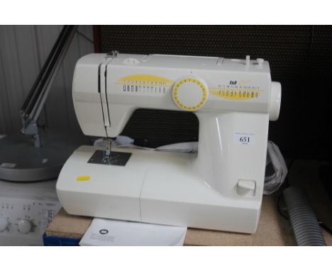 An E &amp; R classic electric sewing machine