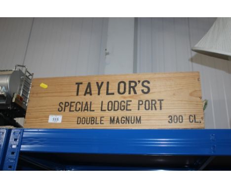 A Taylors port crate