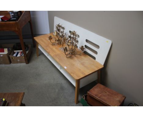 A shoe rack bench
