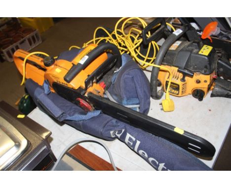 A McCulloch Electrolux electric chainsaw