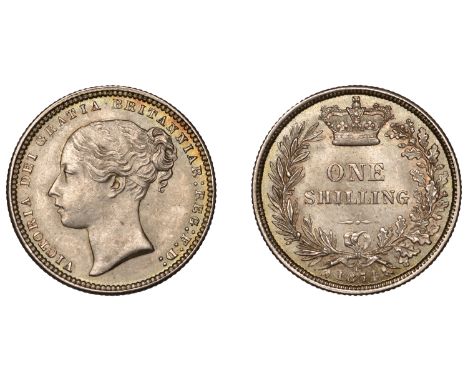 Victoria (1837-1901), Shilling, 1874, die 15, crosslet 4 in date (ESC 3044; Davies 903 [5B]; S 3906A). Light cabinet tone wit