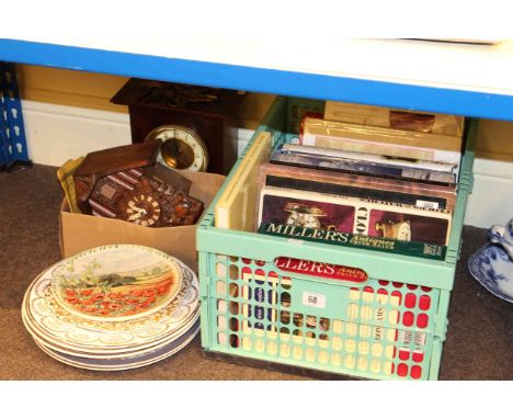 Collectors Guides, collectors plates, mantel clock and Black Forest cuckoo clock
