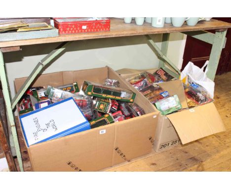 Large collection of model vehicles and Fire Engines of the World, Corgi Eddie Stobart vehicles including Robin Reliant, etc